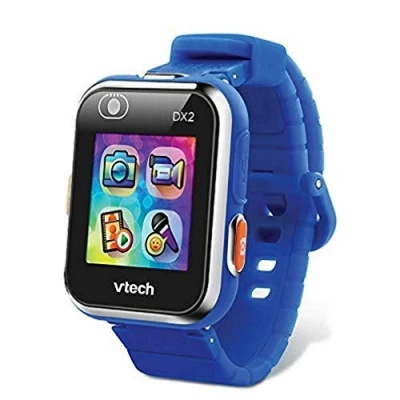 Image de VTech KidiZoom SmartWatch DX2 Bleue, Montre Digitale Enfant, Photo, Selfie, Vidéo, Écran Tactile Vertical, Jouet High Tech, Cadeau Enfant et Ado de 5 Ans à 13 Contenu en Français