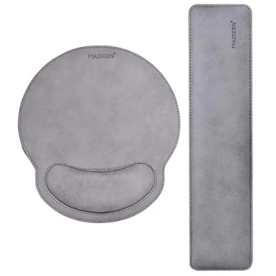 Image de MAIDERN Ensemble de Mousse mémoire, Repose Poignet et Tapis Souris avec Support Coussin pour Bureau, Ordinateur, Ordinateur Portable, Mac Confortable