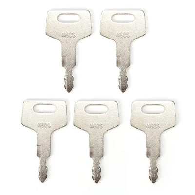Image de BAAQII 5 pcs Remplacement H806 Clés D&#039;allumage De Réservoir Conduit Fumée pour Takeuchi Gehl Hitachi Mustang Nouvelle Hollande Pelle Chargeur