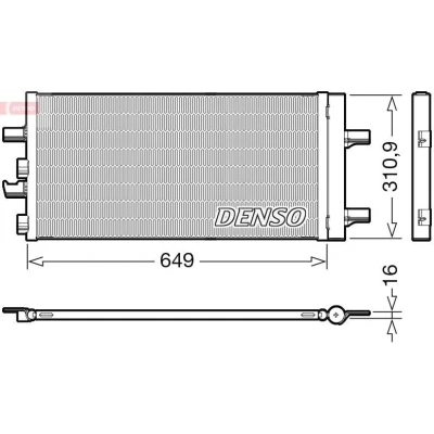 Image de DENSO DCN05104 Condenseur De Clim avec déshydrateur R 134a MINI: 3/5 portes