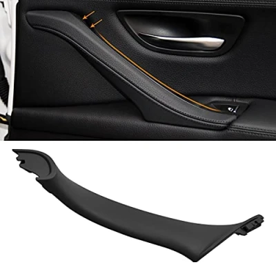 Image de TTCR II Compatible avec Poignée de Porte BMW Série 5 F10/F11，Garniture Poign e Interieur，Poigner Passager，Poignée Intérieure Droite F10 F11:520 523 525 528 530 535 (2010 2016) Noir