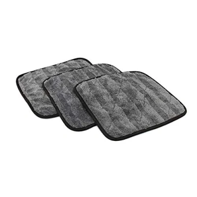 Image de The Rag Company Lot de 3 Serviettes séchage Gauntlet en Microfibre coréenne 70/30, conçues pour sécher Les véhicules Plus Rapidement, soigneusement et doucement Que d&#039;autres, 900 g/m²,