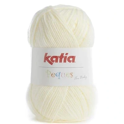 Image de Lanas Katia PEQUES Pelote de laine Jaune Code 84907