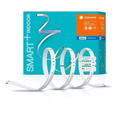Image de LEDVANCE SMART+ Bande LED avec Bluetooth, 3x60cm,couleur de la lumière variable (2000K 6500K), couleurs RVB modifiables, longueur 180cm,contrôlable Google,Alexa et Apple HomeKit,SMART+ BT FLEX 3P