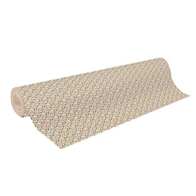 Image de Clairefontaine 223812C Une Bobine De Papier Kraft Brut Recyclé Dimensions : 50mx70 cm 70g Motif Pépins Noirs/Jaune Fluo Recyclé, Idéal pour Emballage Cadeaux, DIY, Loisirs Créatifs