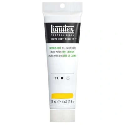 Image de Liquitex Professional Acrylique Heavy Body 138 ml Jaune Moyen Sans Cadmium Série 3