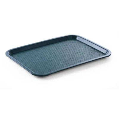 Image de HENDI Plateau de Service, Moyen, rectangulaire, Multi Usage, résistant jusqu&#039;à 80C, Fast Food, pour Servir Nourriture et Boissons, Restauration Rapide, 305x415x(H) 20mm, Vert, polypropylène