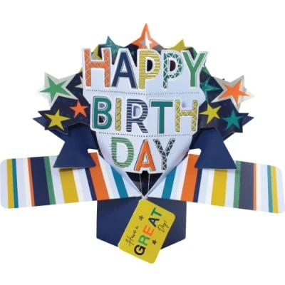 Image de Second Nature Carte de vœux pop up 3D avec inscription « Have A Great Day »