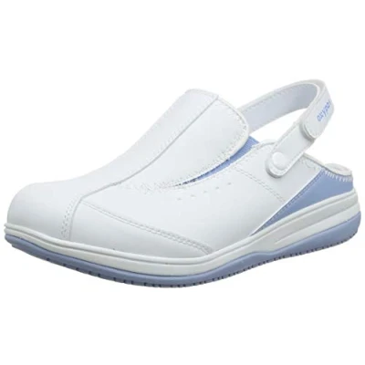 Image de Oxypas Medilogic Iris Slip resistant, Sabots de soins infirmiers antistatiques Blanc (lbl) 36 EU