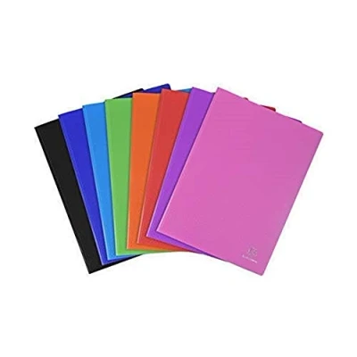 Image de Exacompta Réf. 8860E 1 Protège documents OPAK 60 pochettes cristal lisse 120 vues pour format A4 dimensions 24 x 32 cm couverture en polypro semi rigide 8 couleurs aléatoires