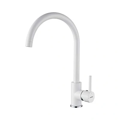 Image de GRIFEMA G4001W, Robinet de Cuisine avec Bec Pivotant, Mitigeur Chaud et Froid, d&#039;évier Haut, Blanc, Exclusivité Amazon