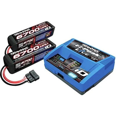 Image de Traxxas EZ Peak Live + 2X LiPo Batterie Rechargeable Modellbau Ladegerät 12A LiPo, NiMH Minus Delta U Abschaltung, A