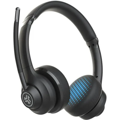 Image de JLab Go Work Casque Bluetooth sans Fil avec Micro +45h d&#039;Autonomie, Audio Connexion Multipoint pour PC, Ordinateurs, Portables PC ou Télétravail