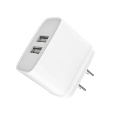 Image de Jaym Chargeur double Rapide 12w 2 Usb 2,4a pour Apple iPhone 16, Samsung, Android, Tablettes Blanc iPad Pro, 16/15/14/13 Plus Pro Max, Galaxy S24/S23/S22, Note20,Pixel, Watch Neuf