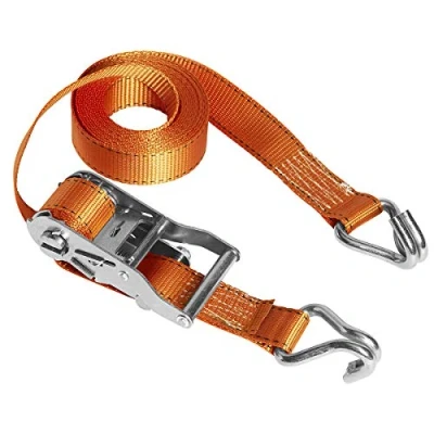 Image de Master Lock 3211EURDAT Sangle d&#039;Arrimage avec Crochets et Cliquet, Orange, 4,5m x 35mm
