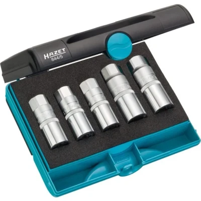 Image de HAZET 844/5 Extracteurs de goujons 5 185 Safety Insert System, SmartCase Acier chrome vanadium