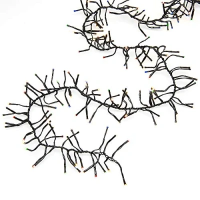 Image de Konstsmide 3860 100 Guirlande Grappe Cluster à Micro, Plastique, 5 W, Blanc, 364 LEDs