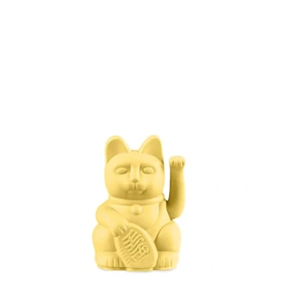 Image de DONKEY Lucky Cat Mini Jaune Porte Bonheur Japonais en Jaune, 9,8 cm de Haut
