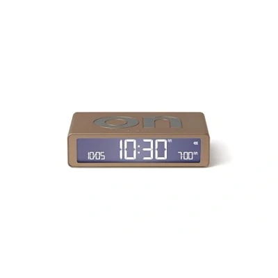 Image de Lexon Flip Classic réveil Matin Lumineux, réversible avec Faces on Off et Fonction Snooze, à écran LCD Lumière Tactile, Rechargeable par USB C Or