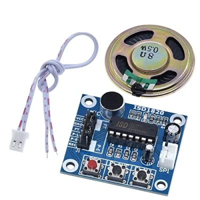 Image de DollaTek Lecture Enregistrement ISD1820 sonore Voix Module Mic Audio Haut Parleur