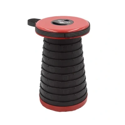Image de WEDO SITTOGO®NXT PP Tabouret télescopique de Camping certifié TÜV &amp; GS troisième génération amélioré Poids 1,06 kg capacité Charge 150 Couleur Rouge