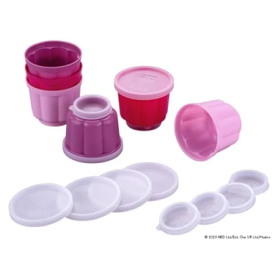 Image de Dr. Oetker Peppa Pig Lot de 6 moules à pudding avec 2 couvercles Parfait pour la cuisson les enfants et fans