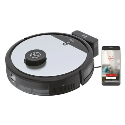 Image de Hoover HG510D Aspirateur Robot Dry, WIFI, Navigation Laser, Brosse XL, Grande Autonomie 90min, Puissant, Ultra silencieux 68 dBA, Capteurs Anti Chute, Station de Recharge, Programmable, Application