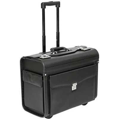 Image de Tassia Mallette Porte Documents Professionnel/Emplacement pour Ordinateur Portable Taille Cabine à roulettes