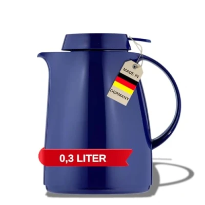 Image de Helios Servitherm Bouteille Isotherme en Plastique Bleu foncé 0,3 l