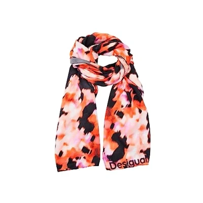Image de Desigual Abstract Rectangular Écharpe, Femme, Taille: One Size, Red