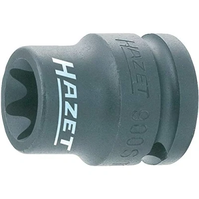 Image de Hazet 900S E12 Douille à chocs/carré creux 12,5 mm/profil torx extérieur Taille E 12 longueur 38 mm
