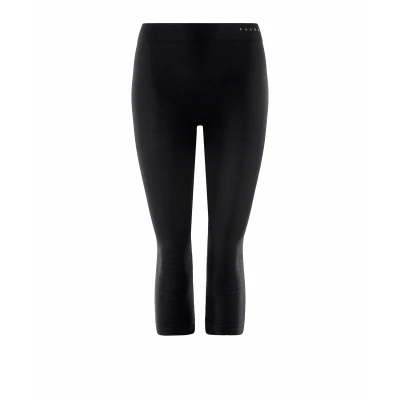 Image de Falke Wooltech Light 3/4 Tights Functional Underwear FOR WARM TO COLD Conditions Legging, Femme, Taille: Large, Black