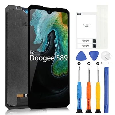Image de Écran LCD pour Doogee S89 / PRO, PRO 6.3&quot; Display Touch Screen Digitizer Remplacement Assemblée avec réparation Kit, Noir
