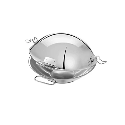 Image de Artame ART32803 Cataplana, Sauteuse, Wok Tous Feux Dont Induction, INOX 18/10, Ø 30cm, Argent