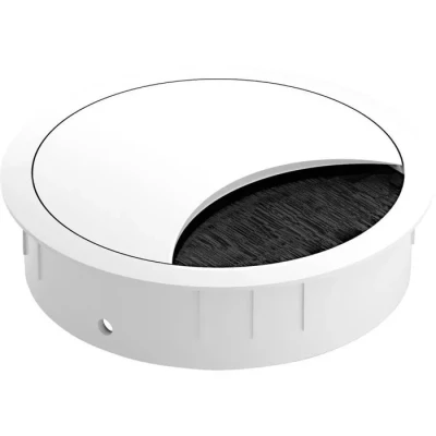 Image de Passe fils Bachmann 930.303 5073740 rond Zinc moulé sous pression blanc 1 pc(s) MOULURE GOULOTTE CACHE FIL PLINTHE GAINE