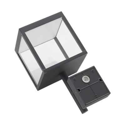 Image de LED Applique Exterieur Cube (Moderne) en Noir Aluminium (1 lampe,à), Exterieur, Murale Luminaire Lampe Jardin, Eclairage d’exterieur