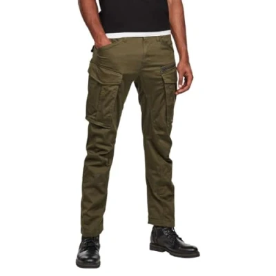 Image de G STAR Rovic ZIP 3D Straight Tapered Pantalon cargo, Homme, Taille: 33x34, Dark bronze green