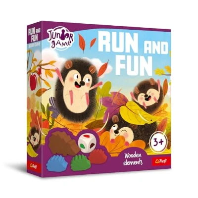Image de Trefl Run and Fun, Junior Game Jeu de société pour Les Jeunes Enfants, Hérissons en Bois, Apprentissage par Le Jeu, Enfants à partir 3 Ans