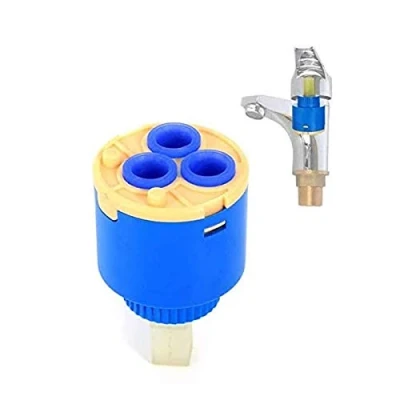 Image de Toolstar Cartouche de Remplacement pour Robinet Monobloc en Céramique 35 mm/40 mm (type A/B), bleu