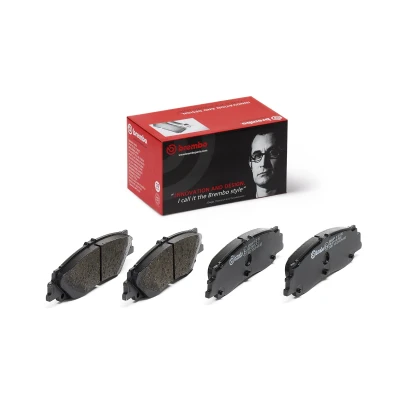 Image de BREMBO P 83 192 Jeu de plaquettes frein contact signal d&#039;usure exclu sans accessoires