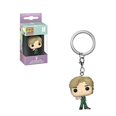 Image de Funko Pop! Keychain: BTS Dynamite V Mini Figurine en Vinyle à Collectionner Porte clés Fantaisie Cadeau de Noël Idée Produits Officiels Music Fans