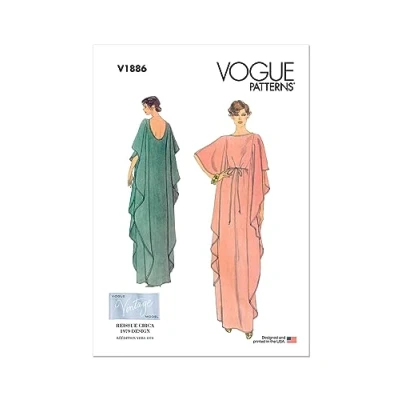 Image de Vogue Patterns V1886A Robe pour femme A (XS S M L XL XXL)