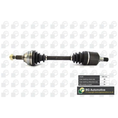 Image de BGA DS7513L Arbre de transmission Essieu avant gauche 630, 630 LAND ROVER: Freelander I SUV, SUV Cabriolet