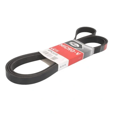 Image de GATES Micro V 6PK2490 Courroie Poly 2490 6 Polyester, EPDM (éthylène propylène diène caoutchouc) AUDI: A6 C6 Berline, Q7, A4 B7 Avant