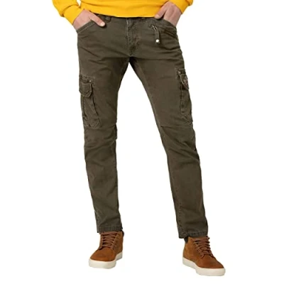 Image de Timezone Regular Rogertz Mous, Army Olive, 30W x 32L Homme