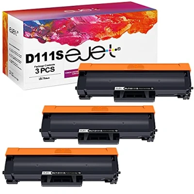 Image de ejet MLT D111S Compatible Toner de Remplacement pour Samsung D111L Xpress SL M2070 M2026 M2020 M2022 M2070W M2026W M2020W M2022W 2070F 2W Noir, 3 Pack