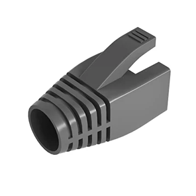 Image de VIVOCH 50 Pcs Cat6 Cat6A Cat7 Strain Relief Boot, RJ45 Plug Connector Cover Modular Network Cap Cable Boots, Dark Grey
