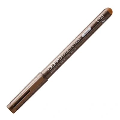 Image de Copic Multiliner 0,03 mm, Brown, Feutre fin à pointe fine et encre pigments résistante l&#039;eau