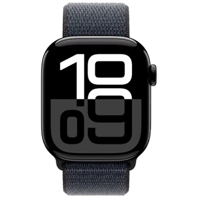 Image de Apple Watch Series 10 42mm Noir (Bracelet En Nylon Noir)