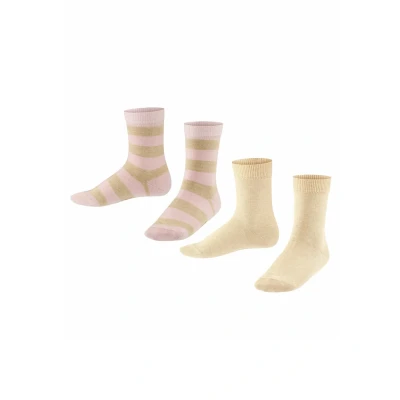 Image de Falke Happy Stripe 2Pack multipack Chaussettes pour enfants, Taille: 23 26, Sand mel